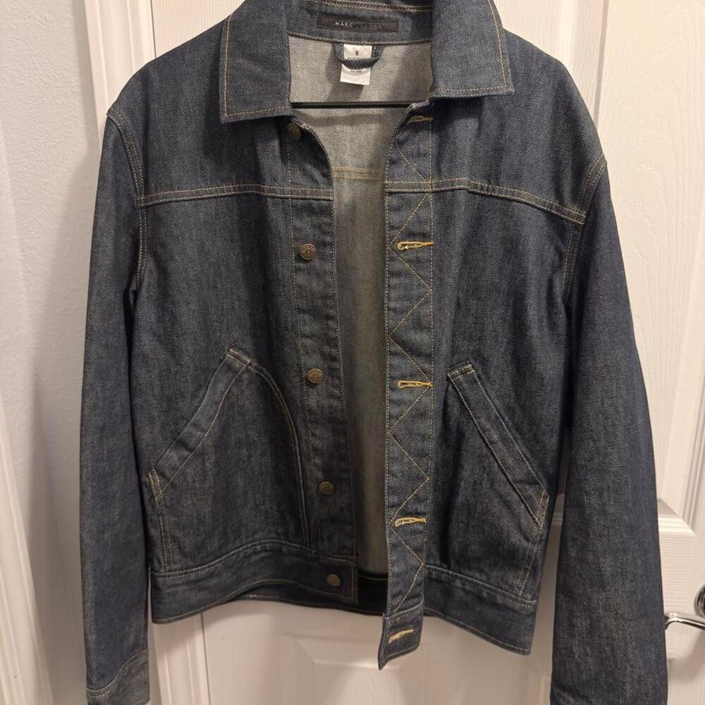 (2008-2012) Marc Jacobs Raw Denim Trucker Jacket - Dark Indigo - M